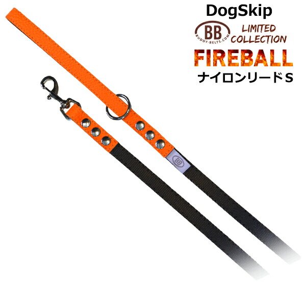 画像1: BBナイロンリードSサイズ FIREBALL ファイヤーボール バディベルト BUDDYBELT バディーベルト 犬用 ペット ドッグ バディーベルト正規輸入代理店 正規店 (1)